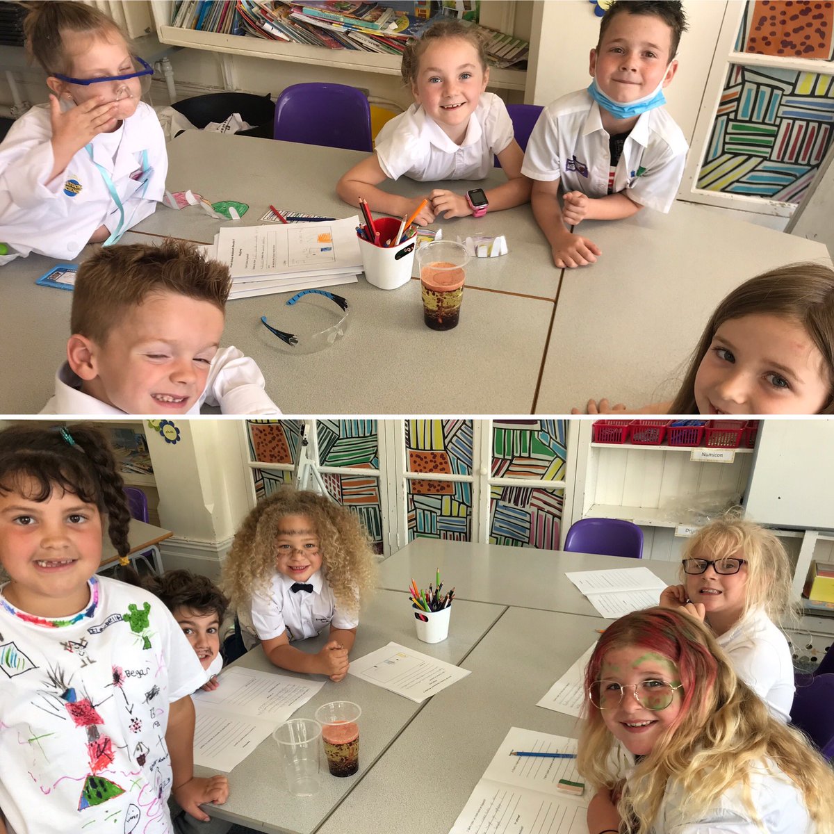 MeithrinYSC's tweet photo. Diwrnod Gwyddonwyr Gwyllt 🧫🔭🔬🥼🧪👨🏽🔬👩🔬#mentus #lamplafa #gwyddoniaeth https://t.co/RDyfgprNnu
