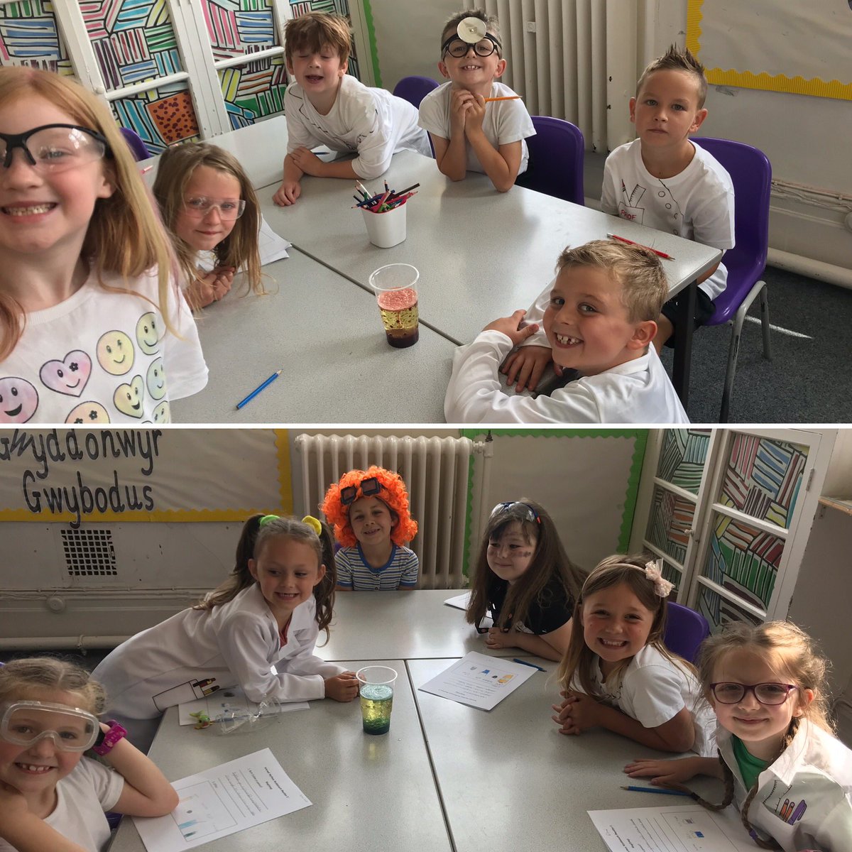 MeithrinYSC's tweet photo. Diwrnod Gwyddonwyr Gwyllt 🧫🔭🔬🥼🧪👨🏽🔬👩🔬#mentus #lamplafa #gwyddoniaeth https://t.co/RDyfgprNnu