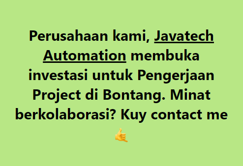 AjiTeguh04's tweet image. Yang mau berkolaborasi dan bersinergi bersama kami, @JavaAutomation , yuk DM saya 🤙

Gambaran sekilas Project: Instalasi hardware &amp;amp; software monitoring utility di Pabrik Pupuk Kaltim, Bontang.

#JumatBerkah #investasi #javatech