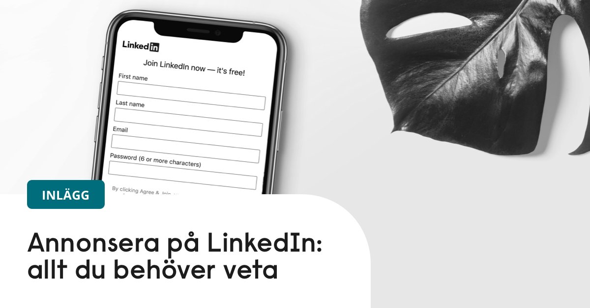 tale_content's tweet photo. Psst, ni har väl inte missat vårt inlägg om annonsering på LinkedIn?  👇
https://t.co/dPmecVqA6u https://t.co/5zjLzaffrh