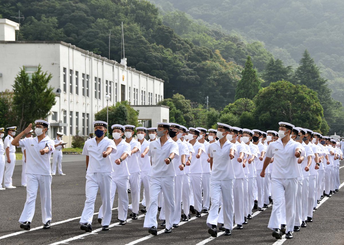 ⚓️#舞教日記⚓️～観閲行進～ 夏制服での観閲行進の様子です