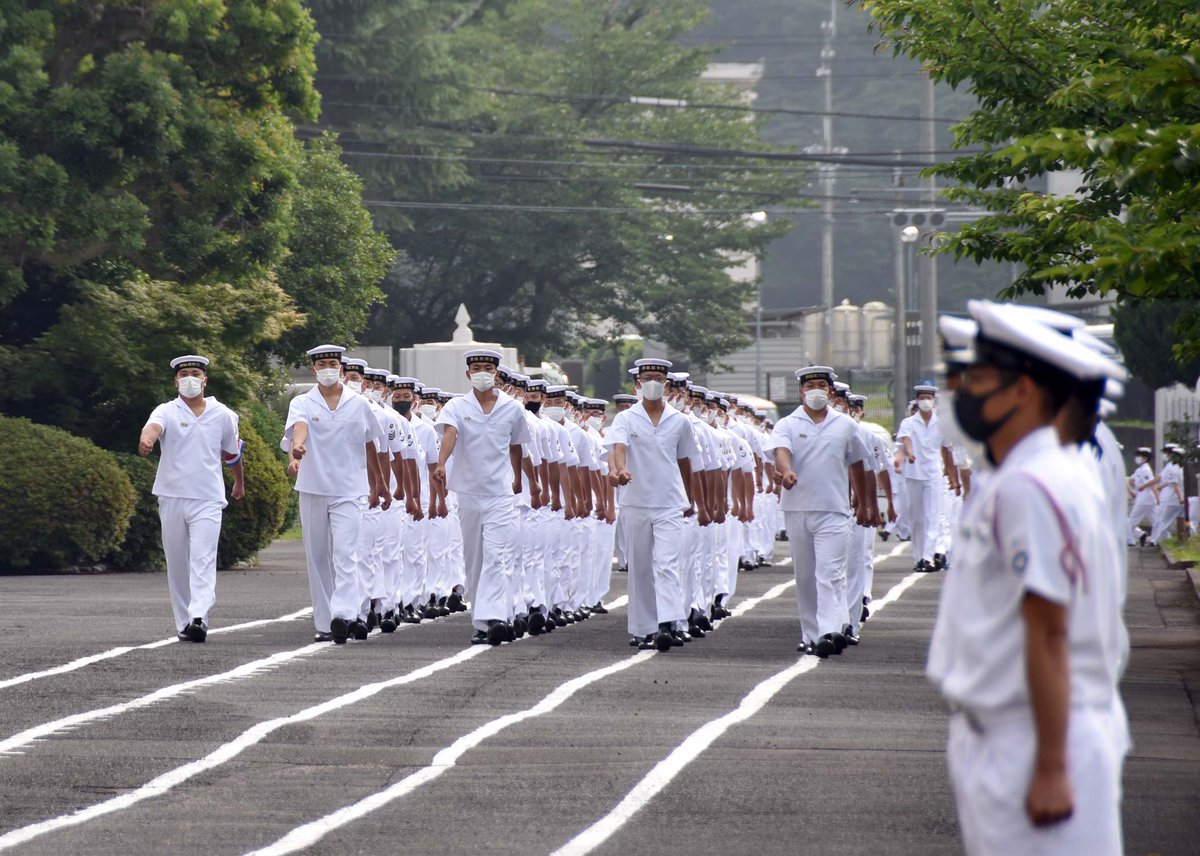 ⚓️#舞教日記⚓️～観閲行進～ 夏制服での観閲行進の様子です