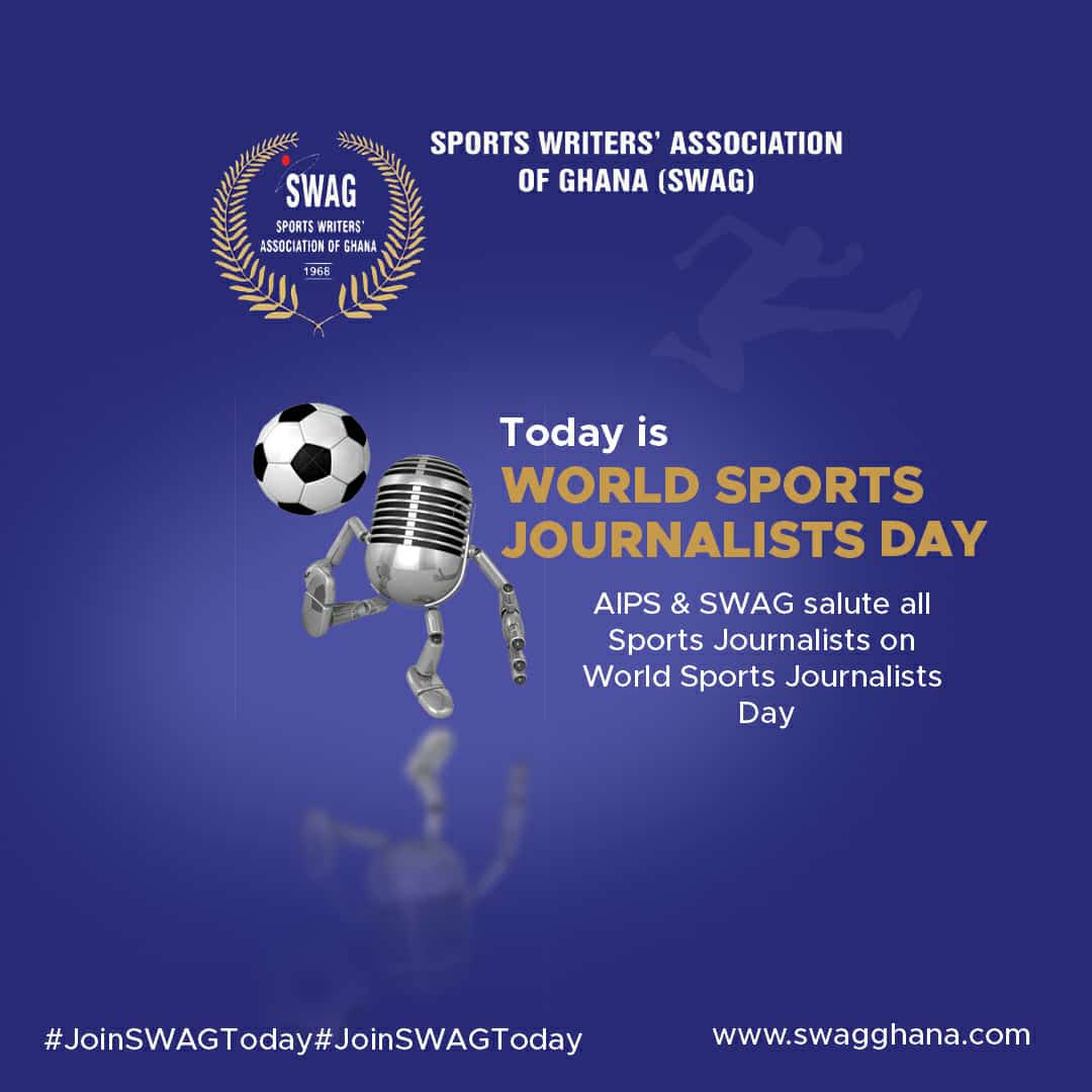 AlliancePlusTV's tweet photo. It's world sports journalists day, take this opportunity to join swag today as a Ghana journalist #joinswagtoday 
@SWAG_Ghana 
@AIPSmedia 
@AlliancePlusTV 
@ParalympicGh 
@ghanafaofficial 
@USEmbassyGhana 
@u https://t.co/203iSTB2o9