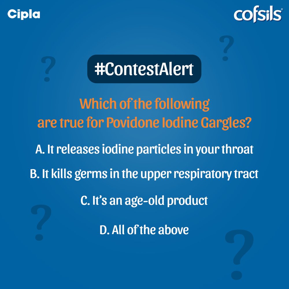 cofsils's tweet photo. #ContestAlert 🚨
You don’t have to look anywhere else for the right answers. Watch the videos by our expert pulmonologist as he answers everything about Povidone Iodine 🧐

Stand a chance to win Amazon vouchers.
- Follow us
- Comment your answer
- Tag 3️⃣ friends

#Cofsils https://t.co/7gLRopdNp3