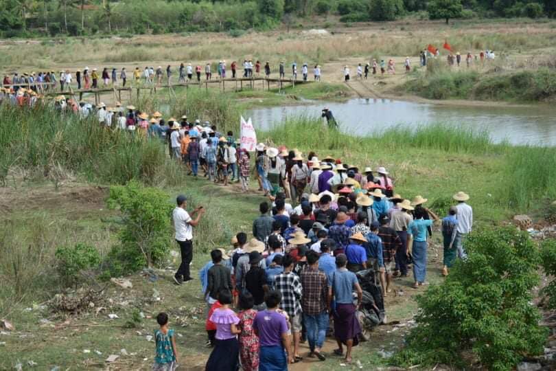 TostevinM's tweet photo. In Myanmar's cities, towns and villages, another day of protests against military rule #WhatsHappeningInMyanmar https://t.co/XZwDrMwN8L