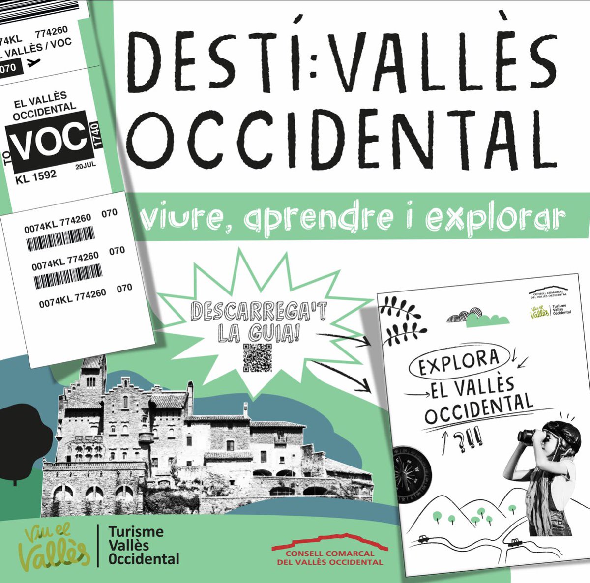 conill_marta's tweet photo. 🌱Ahir es va llençar la campanya d’estiu de @ViuelValles, un conjunt de propostes per explorar la comarca.

🌾No cal anar gaire lluny per aprendre i descobrir nous indrets. 👀

#viuelvalles #vallesoccidental #ccvoc #patrimoninatural #patrimoniindustrial #patrimonigastronomic https://t.co/0MbWHAUlet