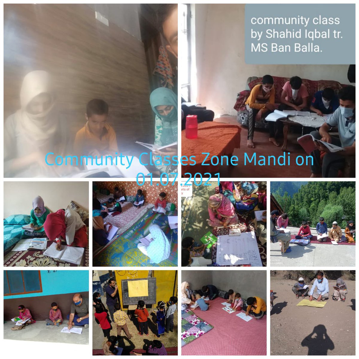 PoonchDm's tweet photo. Glimpses of #online_classes and #community_class 
 My best wishes to Entire teaching community &amp; requested them to put in maximum efforts in this direction.@OfficeOfLGJandK @diprjk @DICPoonch @CEOPOONCH 
@Manjeet_KAS https://t.co/5meLAIpHMx