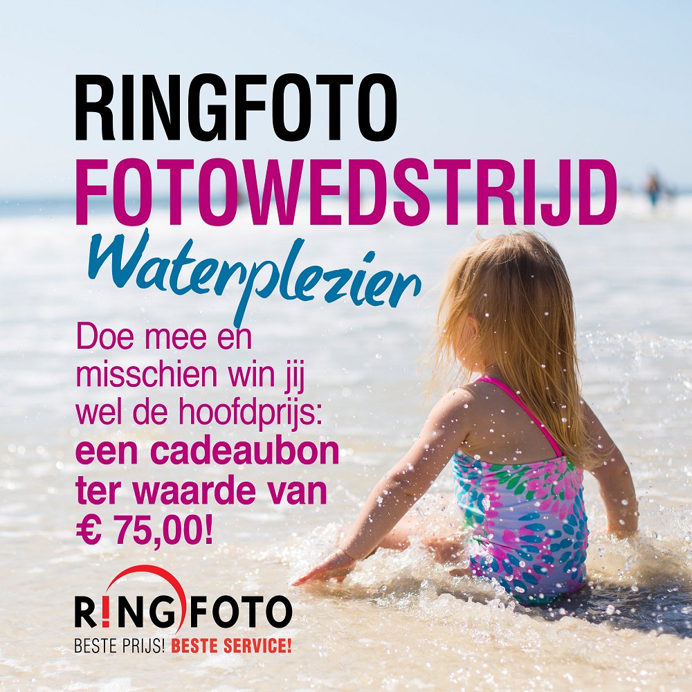 Op dit moment bekijkt de jury wie de winnaars worden van de #fotowedstrijd 'Lente', maar wij zijn alvast van start gegaan met de nieuwe fotowedstrijd 'Waterplezier'. Stuur jouw mooiste foto in en maak ook kans op leuke prijzen: ringfoto.nl/fotowedstrijd-…