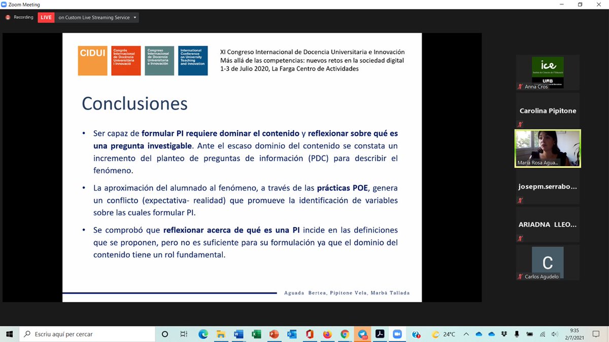 mcpipitone's tweet image. Las preguntas investigables en la fomación inicial del profesorado. La importancia de las PI en las clases de ciencia ¿Cómo influye el dominio del contenido? @MariaRosaAguada @annamarba #CIDUI2021