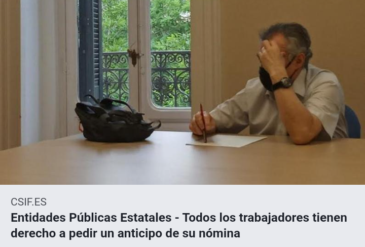 csif_epe's tweet image. 🔸Artículo 29 del Estatuto de Trabajadores 
🔸No es un préstamo, es un anticipo
🔸Se puede pedir en cualquier momento
csif.es/contenido/naci…
