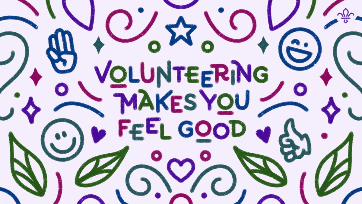 FUN FACT: 77% of volunteers agree that #volunteering improves mental health and wellbeing (Time Well Spent Survey, NCVO, 2019).Give it a go and see how it makes you feel: scouts.org.uk/volunteer #GoodForYou