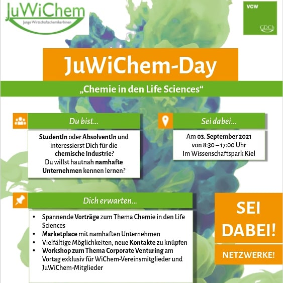 juwichem's tweet photo. Die Anmeldung für den diesjährigen #jwcday21 ist eröffnet! 🥳
Programm sowie Anmeldeformular findet ihr unter https://t.co/AvrkRKpTNA
#gdch #vcw #lifesciences #altana #merck #agrolab #elkem #bcnp #networking #netzwerken https://t.co/zLGoAhkItQ