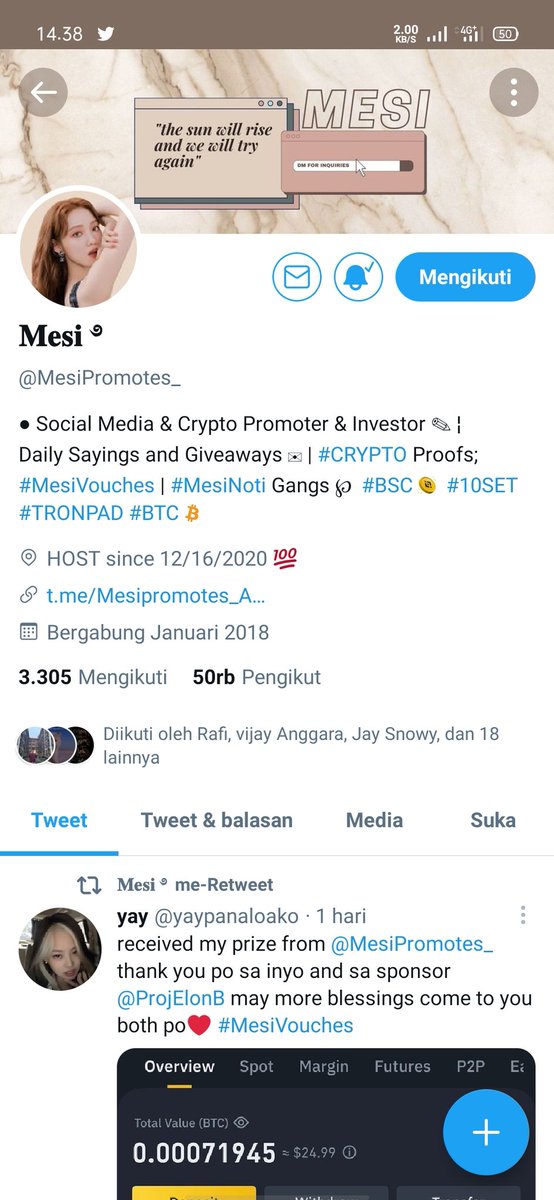 Fitri03030550's tweet photo. @MesiPromotes_ @CryptoSolow Done kak https://t.co/aAuORNa7gD