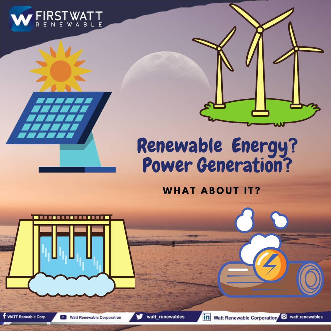 WATT_Renewable's tweet photo. It's no news that Renewable energy is the wave of the future. 
It also seems like solar energy  is what most people know about whereas there are several other options in the renewable capacity. Options like;  wind, biomass, hydropower and Geothermal.
 learnt something new? https://t.co/iP0UZLS9KD