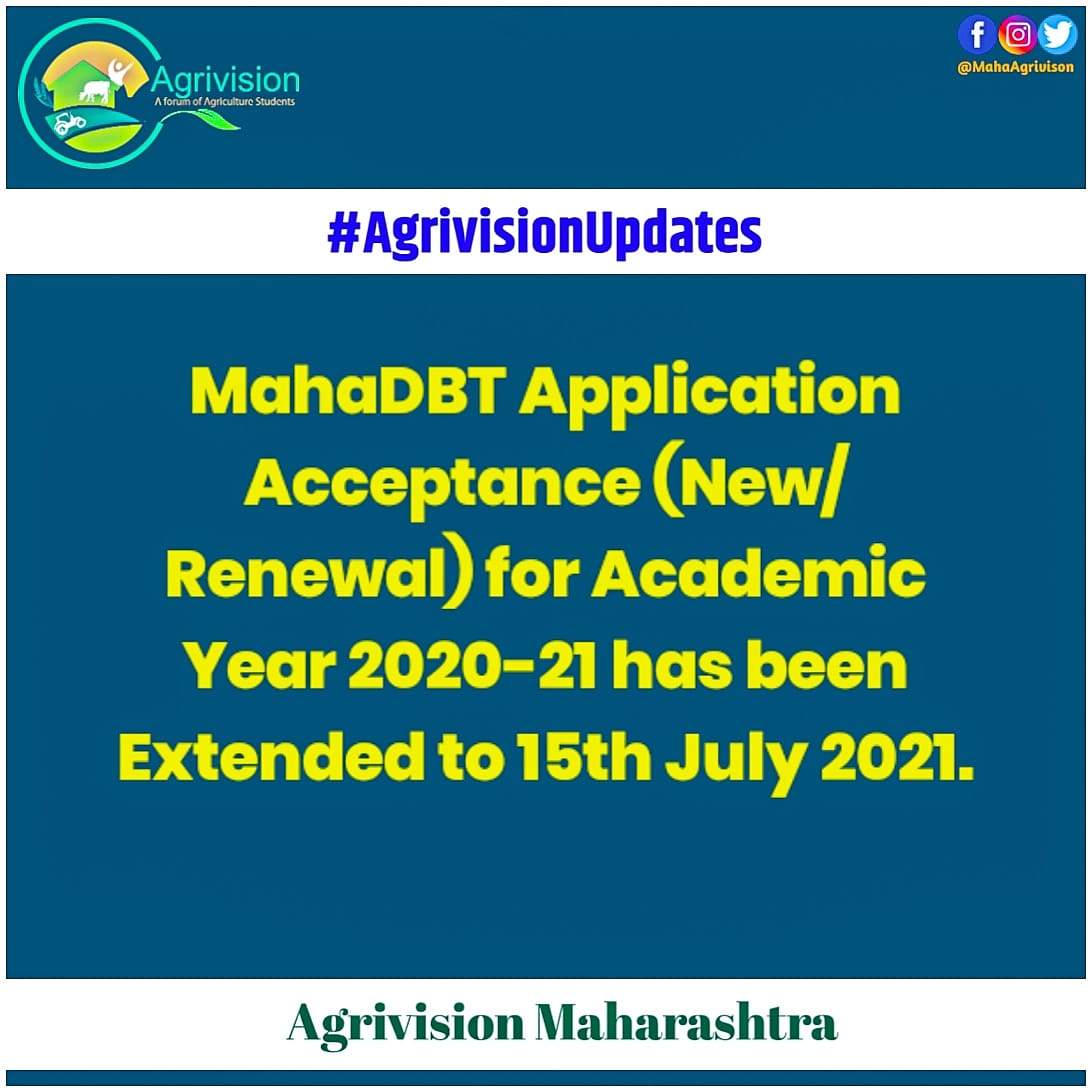 MahaAgrivision's tweet photo. Date Extended https://t.co/3NdmbLdL32