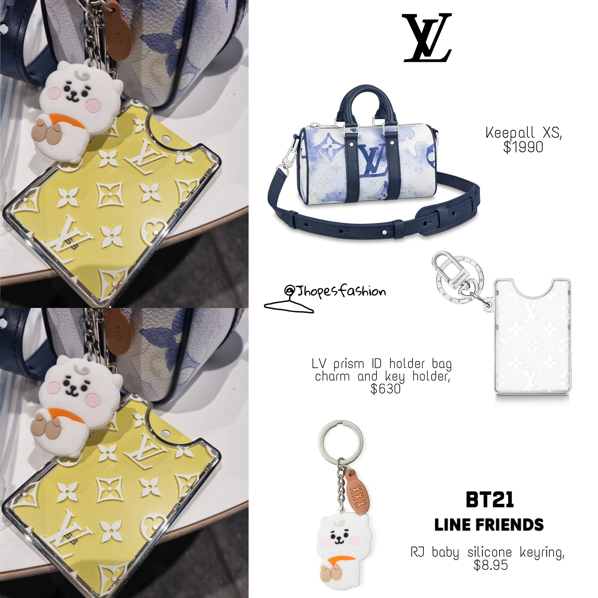 j-hope and the Keepall  LOUIS VUITTON 