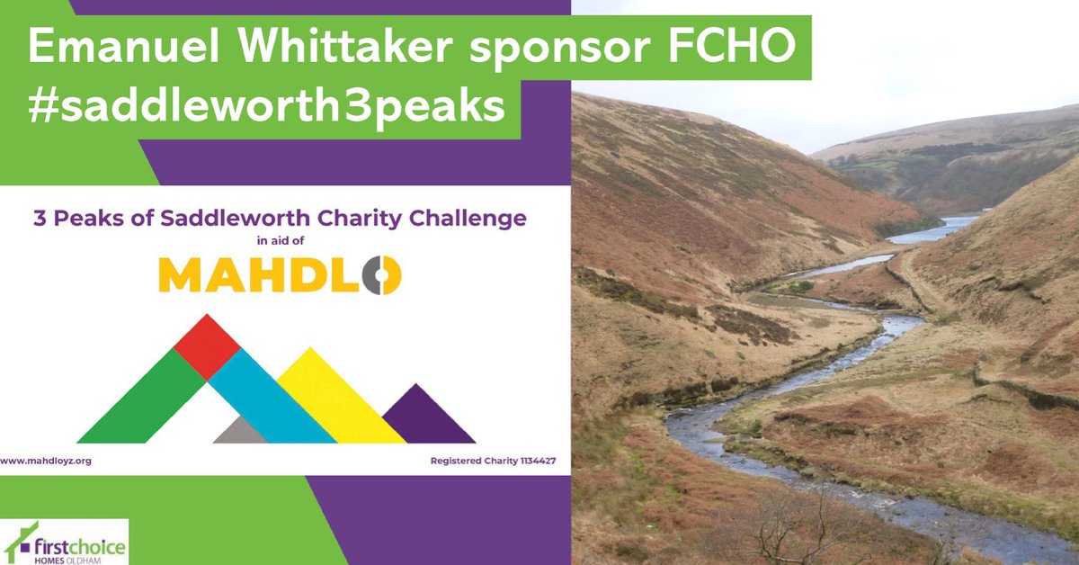 Good luck for tomorrow @FirstForFCHO  🙌 #saddleworth3peaks #whittakersway #partnershipsworkingtogether #mahdlo #mahdloyz @mahdloyz