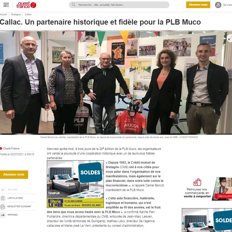 cmb_4_sources's tweet image. Le Crédit Mutuel de Bretagne et la #PLBmuco poursuivent leur coopération historique !