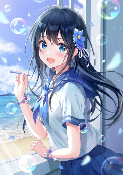 窓辺の少女 