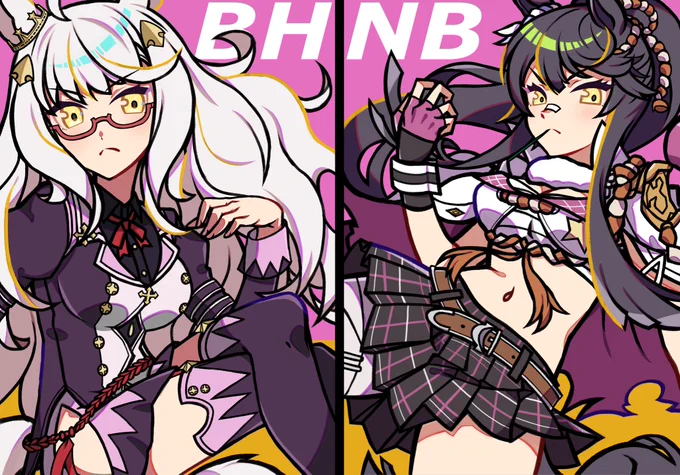 ビワハヤヒデ&amp;ナリタブライアン兄弟•••いや、姉妹!!
ブライアンは持ってないんだよなぁ〜。
チェスゲーと格ゲーになるからな〜欲しいな〜。

#ウマ娘 