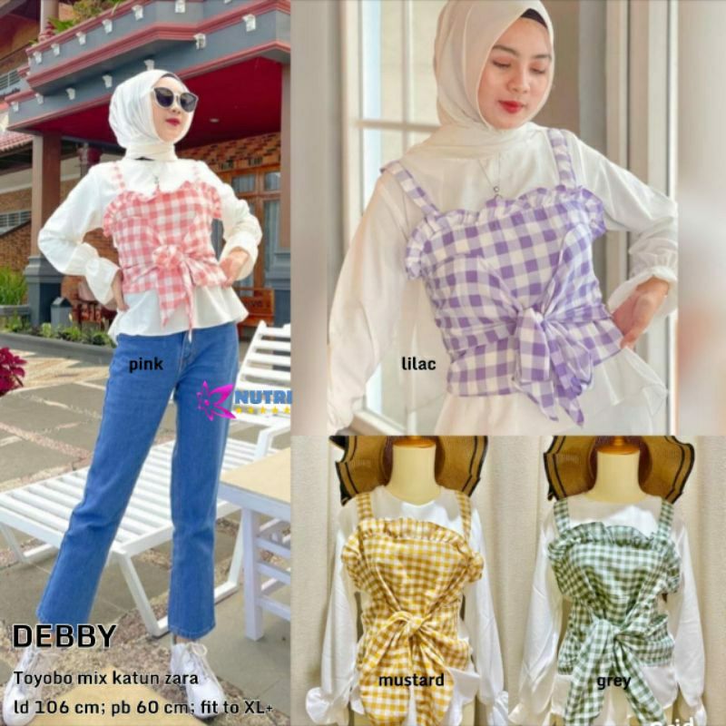 risty1303's tweet photo. Saya menjual DEBBY TOP / OUTFIT K... seharga Rp119.000. Dapatkan di Shopee sekarang! https://t.co/9VMeXqZTAT #ShopeeID https://t.co/tggU8M7uRa