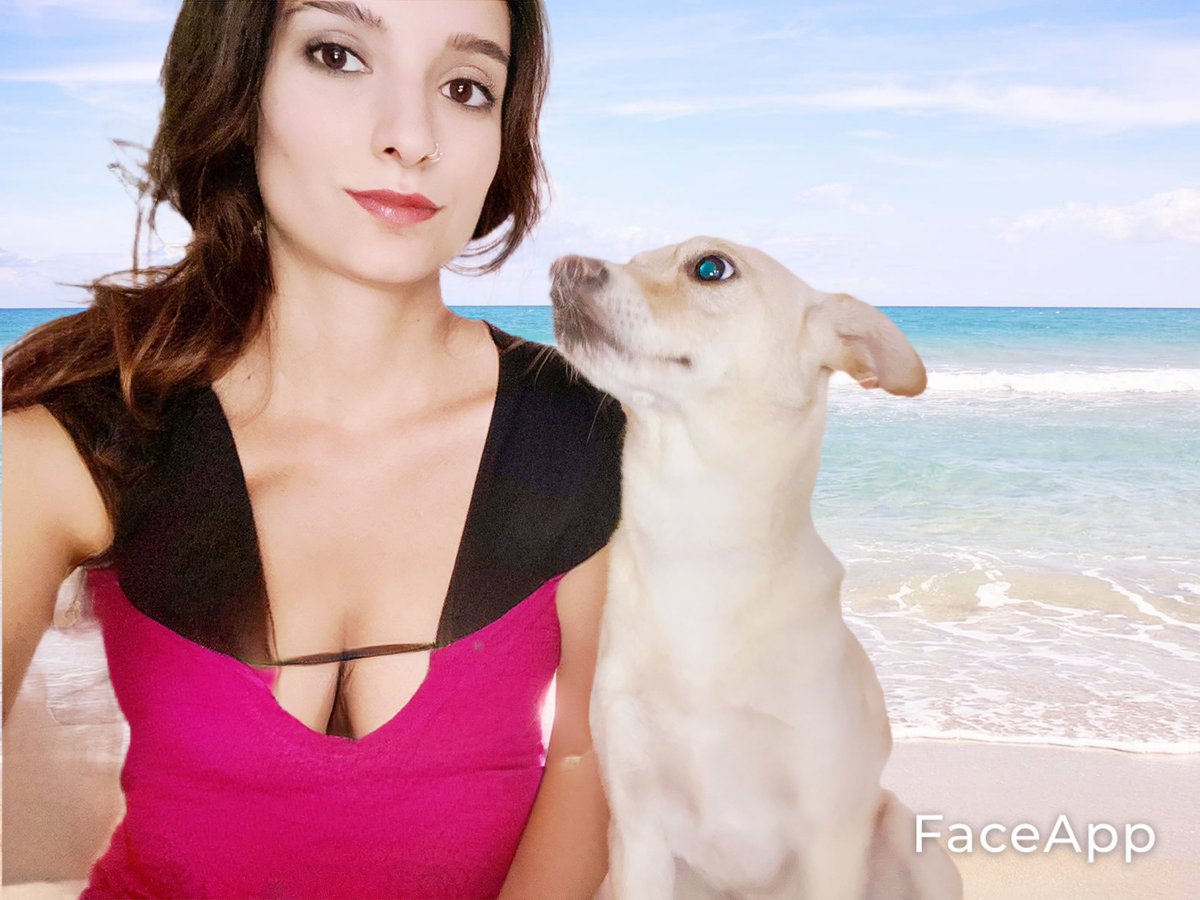 RominaKumar2's tweet photo. So we love @faceapp_ai #theonlywaywecangotothebeach #virtualvacay #selfie #lovemybaby https://t.co/5q4kvlOjW1