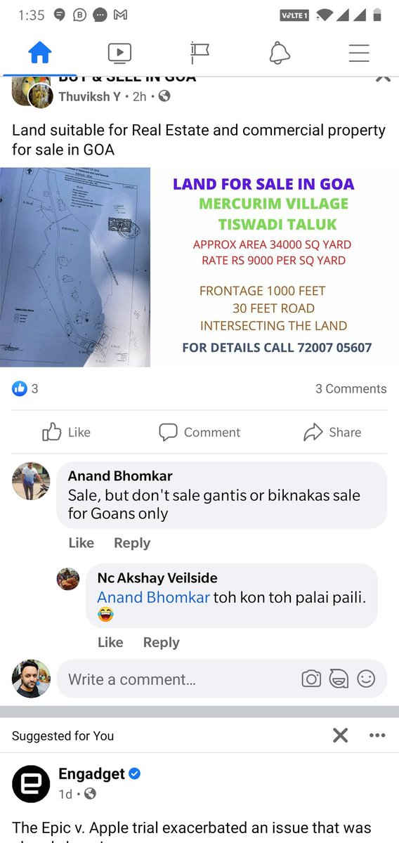 This has to bloody stop , we invest our hard earned money do Business in Goa ,employ goans and get called bhingtas and ghatis and outsiders ,we face bottlenecks and are called outsiders And have no proper rights  .Enough is enough  <a href="/PMOIndia/">PMO India</a> <a href="/TourismGoa/">Goa Tourism</a> <a href="/goacm/">CMO Goa</a>