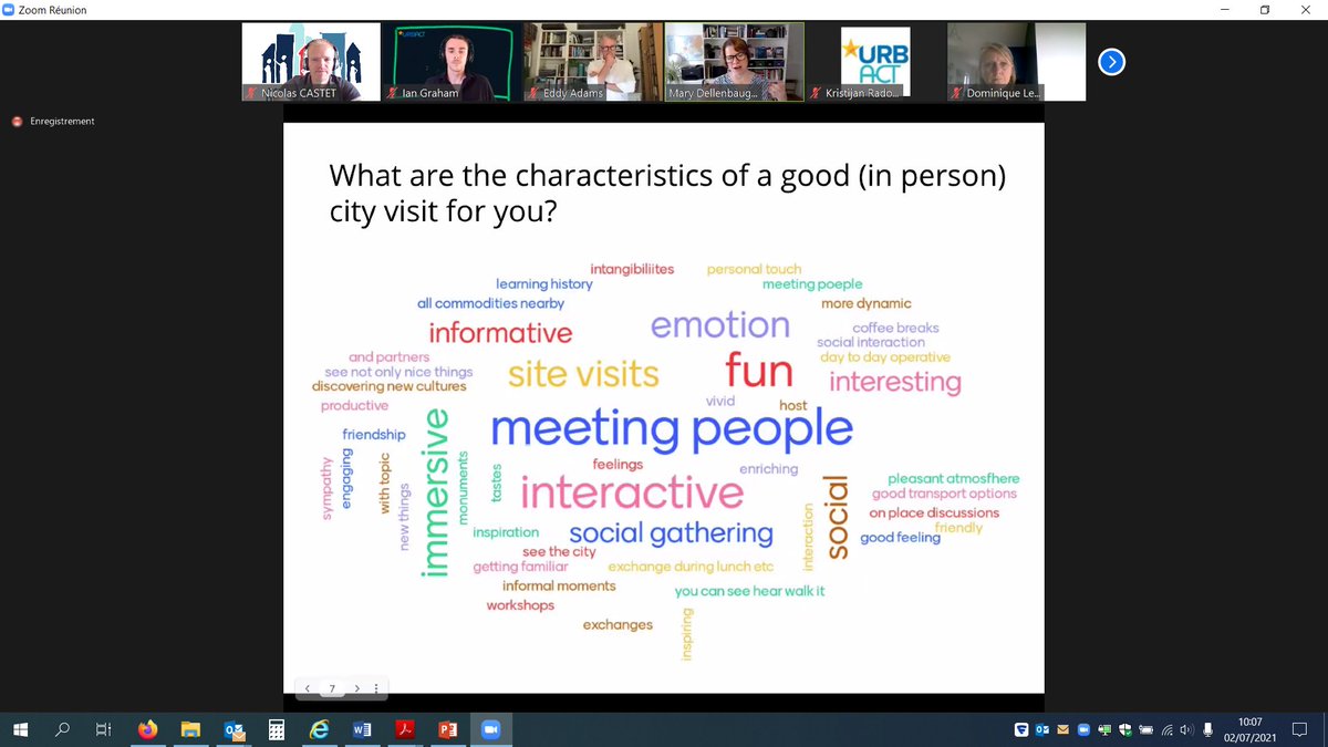 AcnActive's tweet photo. Today #Activecitizensnetwork is taking part to the second part of Digital Support Expert (DSE) @URBACT on Digital City Visits.
Aujourd'hui, @villeagen participe à la deuxième séance sur l'Expertise de Support Numérique URBACT au sujet des visites de villes digitales. https://t.co/nWqR5LzPWr
