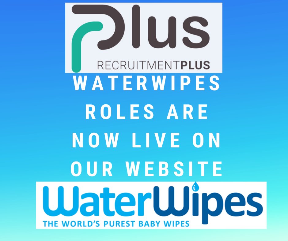 Due to continued growth WATERWIPES have a number of skilled operative positions available within their production teams – APPLY TODAY via the below link
recruitmentplus.ie/waterwipes/