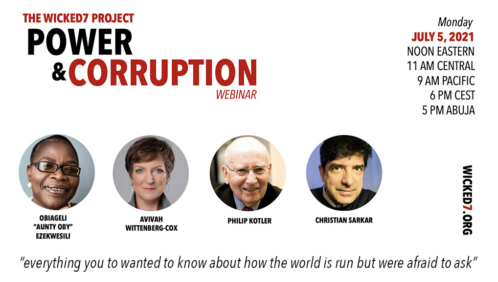 #wickedproblem #webinar >> #Power and #Corruption>> linkedin.com/events/power-c… << Join us