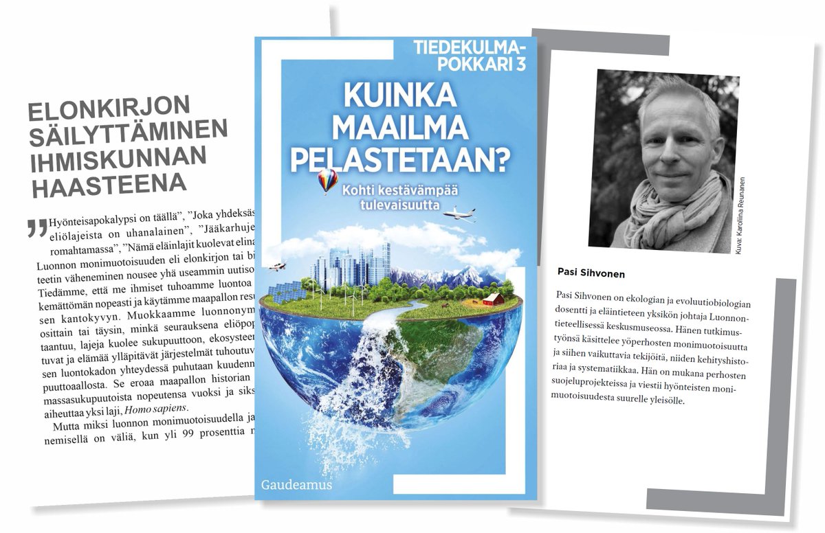 Pasi Sihvonen (@pasi_sihvonen) on Twitter photo Etsitkö kesälukemista? <a href="/helsinkiuni/">University of Helsinki</a> tutkijat antavat näkökulmia ja toivoa suuriin haasteisiin❤️
<a href="/helsinkiuni/">University of Helsinki</a> researchers share their views on global challenges. Hope for globe❤️<a href="/gaudeamuskirjat/">Gaudeamus</a> <a href="/luomus_zoology/">Luomus Zoology</a> Etsitkö kesälukemista? <a href="/helsinkiuni/">University of Helsinki</a> tutkijat antavat näkökulmia ja toivoa suuriin haasteisiin❤️
<a href="/helsinkiuni/">University of Helsinki</a> researchers share their views on global challenges. Hope for globe❤️<a href="/gaudeamuskirjat/">Gaudeamus</a> <a href="/luomus_zoology/">Luomus Zoology</a>