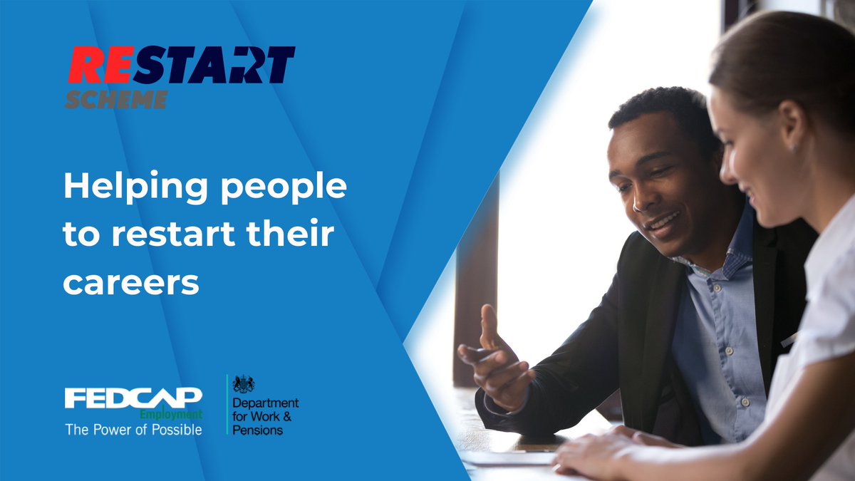 Fantastic to see that Jobcentre Plus work coaches are referring #restart customers to our delivery teams. Our experienced &amp; dedicated employment advisers can’t wait to meet you &amp; provide the support you need to pick up new skills, boost your confidence &amp; find you the right job.