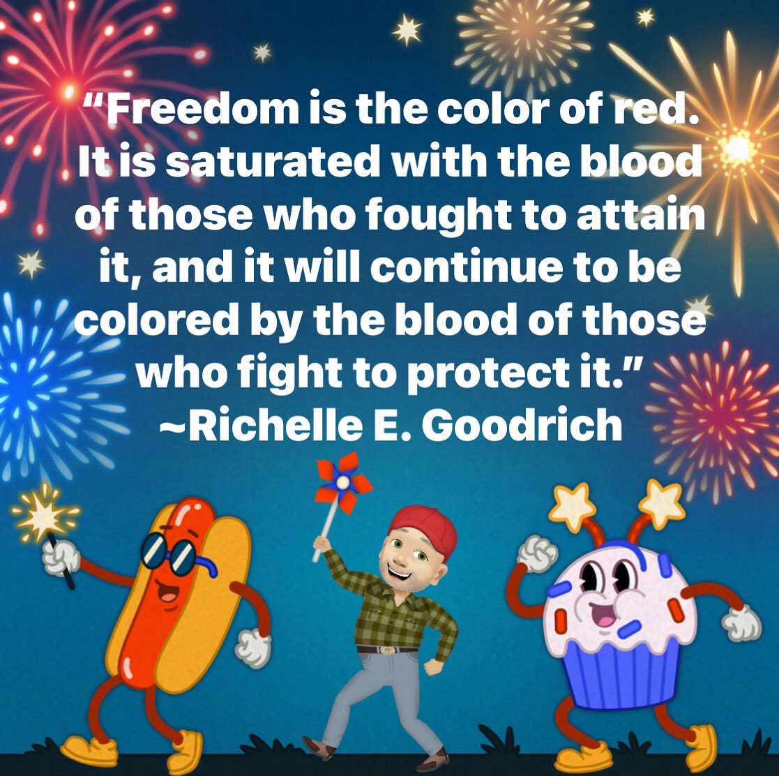 awesomeweb's tweet image. “Freedom is the color of red. It is saturated with the blood of those who fought to attain it, and it will continue to be colored by the blood of those who fight to protect it.”
~Richelle E. Goodrich