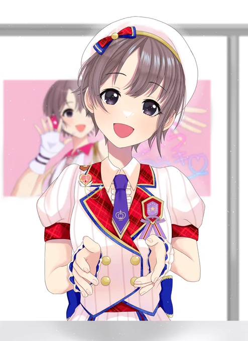 (わ…本物の乙倉ちゃんだ……うわうわうわ可愛い〜〜ちょっと待って顔天才過ぎない?背ぇ高っ…細…顔ちっちゃ…なんかいい匂いする……待って私手汗大丈夫かな……んわ〜かっわいい〜〜) 