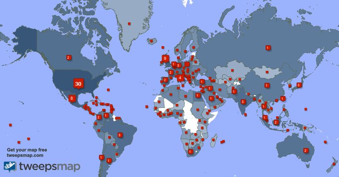 Special thank you to my 1635 new followers from USA, Mexico, UK., and more last week. https://t.co/8F82TKZZwc