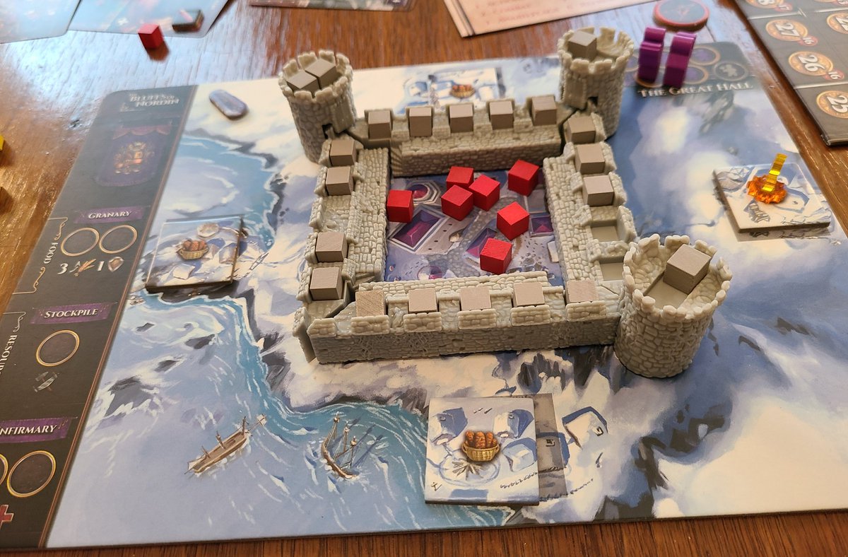 TableIt_'s tweet image. After the Empire from @GreyFoxGames is a great worker placement game where every action gives a feeling of satisfaction. Be it building up your defenses for the upcoming attack, recruiting people and building cards to build your tableau, taxing your citizens. Highly recommend.