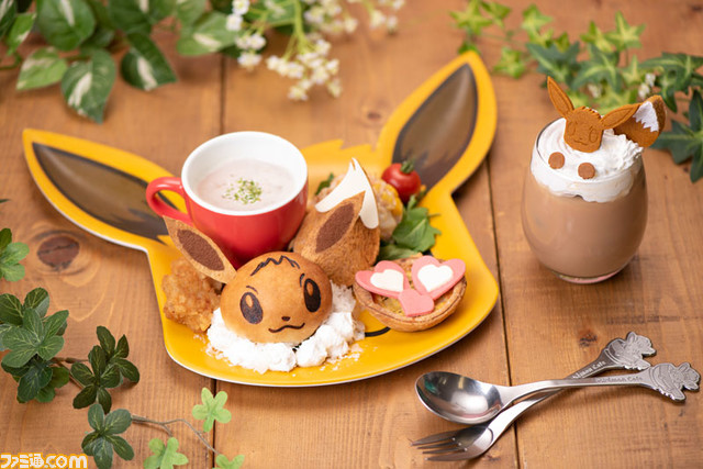 ファミ通 Com ポケモンカフェとピカチュウスイーツ By ポケモンカフェにて 可愛いイーブイのメニューが新登場 ポケモン カフェでは2品 ピカチュウスイーツ By ポケモンカフェでは1品がラインアップ ポケモンカフェ ピカチュウスイーツ T Co