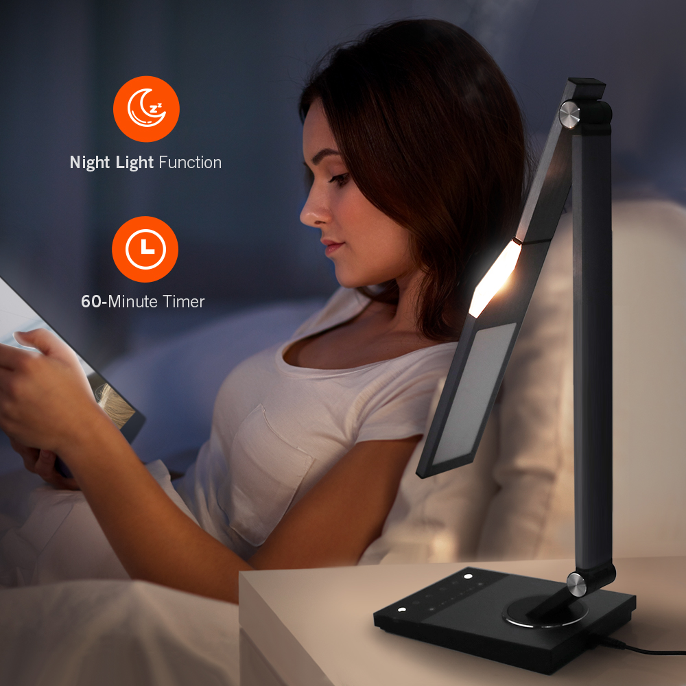 Whether you're hitting the books or enjoying a good read, you can easily adjust the lighting on the TaoTronics LED 1200 Lumen Desk Lamp to create the perfect atmosphere 💡📚 
​
​You can shop it at <a href="/Takealot/">takealot</a> - bit.ly/LED-DL16