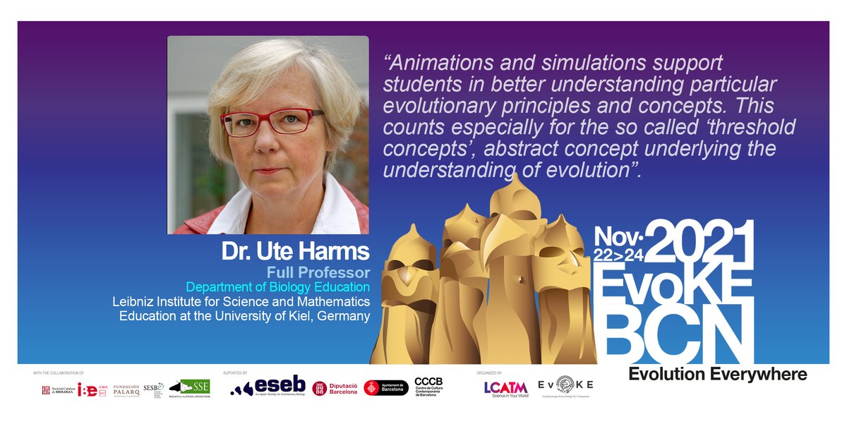 A short interview with Dr. Ute Harms @IPN_Kiel, where she talks about some valuable aspects to consider to enhance the correct understanding of #evolution through #FormalEducation #InformalEducation.

This autumn in Barcelona at the #EvoKEBCN21 Meeting. 👉bit.ly/3AkCsME
