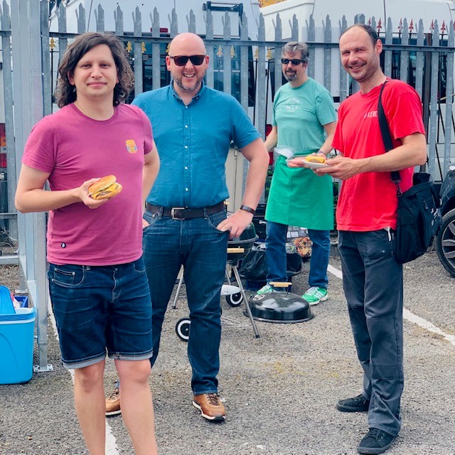 Friday BBQ at BTB. Master of Ceremonies Terry on the grill, some serious colour blocking on display from the team (totally approved by marketing) and Supply Chain Manager Jo showing off her foodie prowess even at a carpark barbie, next level Jo, next level #BeyondBBQ #fridayfeels