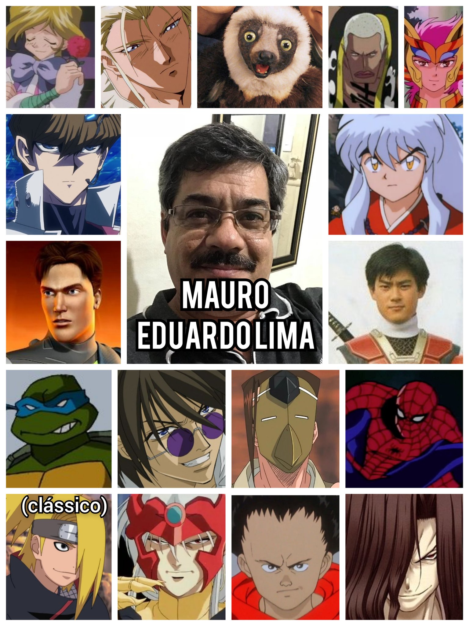 Personagens Com os Mesmos Dubladores! on X: Um dos homens mais lendários  da dublagem paulista nos animes, e um dos tokusatsus mais amados no Brasil,  Mauro Eduardo Lima é simplesmente um ícone!