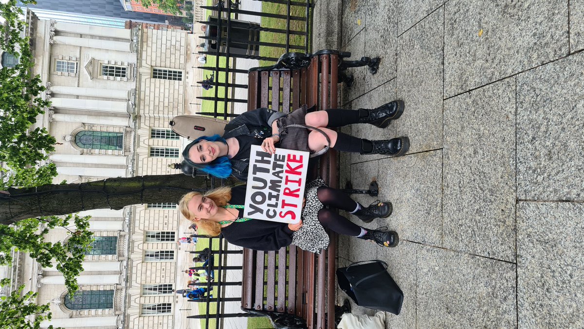 Climate strike week 95 at Belfast City Hall, Northern Ireland. #MindTheGap #ClimateEmergency <a href="/Fridays4future/">Fridays For Future</a> <a href="/GretaThunberg/">Greta Thunberg</a>