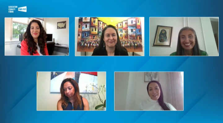 Sharing the virtual screen today with so many amazing and accomplished women leaders and organizations speaking on inclusive sourcing. #GenerationEqualityForum <a href="/MaryKayGlobal/">Mary Kay Global</a>  <a href="/ProcterGamble/">Procter & Gamble</a> <a href="/sonia_dridi/">Sonia Dridi</a> Meral Guzel