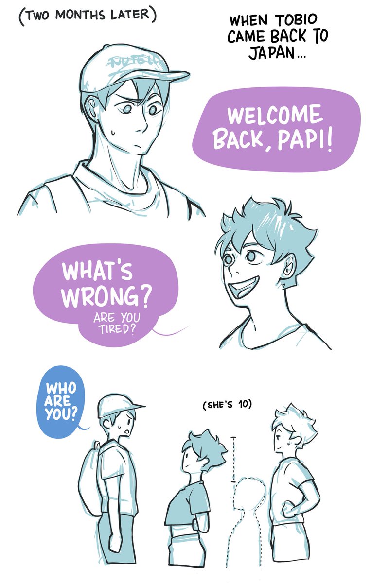 Come back soon, papi!
#haikyuu #haikyuunextgeneration #kagehina 