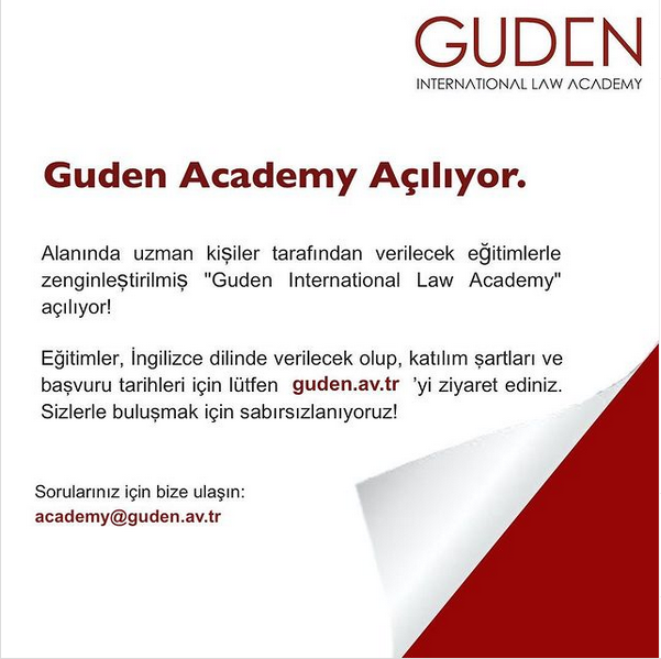 HukukTakvimin's tweet photo. Konu: Guden International Law Academy

Düzenleyen: Guden International Law Academy

Son Başvuru Tarihi: 10.09.2021

İletişim: academy@guden.av.tr

#hukuktakvimin #uluslararası #hukuk https://t.co/zwc1ZKzOm4