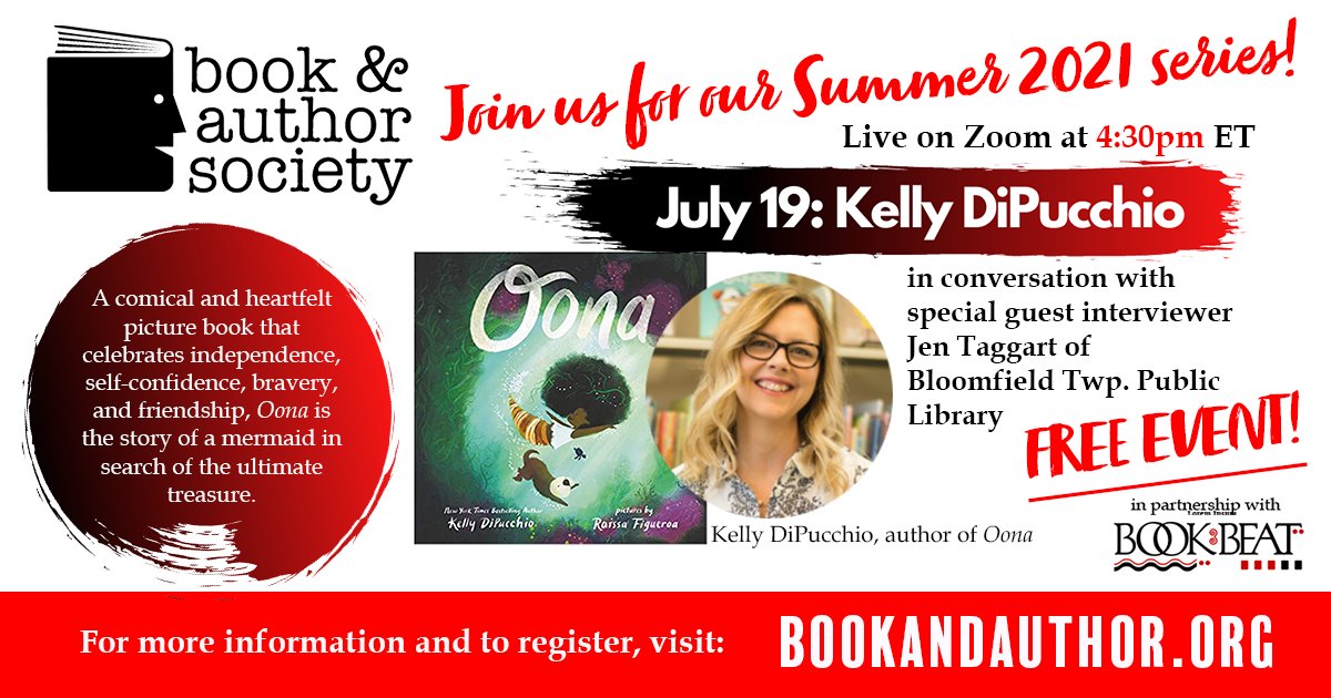 bookandauthors's tweet photo. Hey picture book fans--July means it's almost time for our #BookAndAuthor event with @kellydipucchio on July 19 at a special time of 4:30pm. The event is FREE but you'll need to register to get the Zoom link. Head over to https://t.co/gjecLFzWrh for info. https://t.co/5Vb0Q6ZimQ