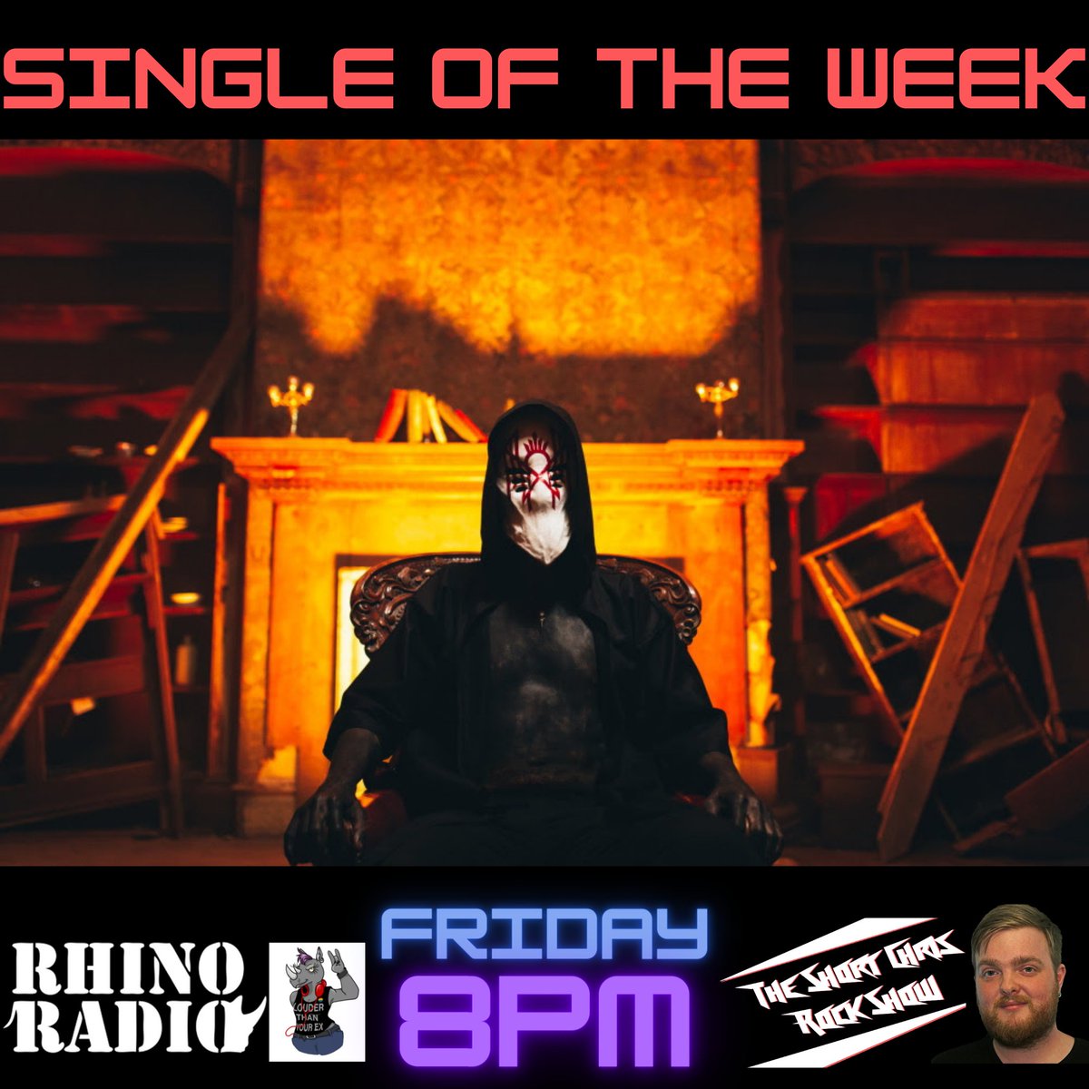 Rhino Radio (@rhinoradio) on Twitter photo Join <a href="/shortchrisradio/">Chris Stevens</a>
from 8pm for his last show before our goodbye!
'Alkaline' by <a href="/Sleep_Token/">Sleep Token</a> is his #singleoftheweek
Plus there's tracks from <a href="/jjwildechild/">JJ Wilde</a> <a href="/helloweenorg/">Helloween</a> <a href="/Bastetteuk/">Bastette</a> <a href="/AEAOfficial/">All Ears Avow</a> @chaoscommute <a href="/FuzzSkyler/">Fuzz Skyler</a> <a href="/novatines/">NOVATINES</a> <a href="/LiottaSeoul/">Liotta Seoul NU EP OUT NOW</a> <a href="/DEATHTOUR1/">DEATH TOUR</a> and tons more! Join <a href="/shortchrisradio/">Chris Stevens</a>
from 8pm for his last show before our goodbye!
'Alkaline' by <a href="/Sleep_Token/">Sleep Token</a> is his #singleoftheweek
Plus there's tracks from <a href="/jjwildechild/">JJ Wilde</a> <a href="/helloweenorg/">Helloween</a> <a href="/Bastetteuk/">Bastette</a> <a href="/AEAOfficial/">All Ears Avow</a> @chaoscommute <a href="/FuzzSkyler/">Fuzz Skyler</a> <a href="/novatines/">NOVATINES</a> <a href="/LiottaSeoul/">Liotta Seoul NU EP OUT NOW</a> <a href="/DEATHTOUR1/">DEATH TOUR</a> and tons more!