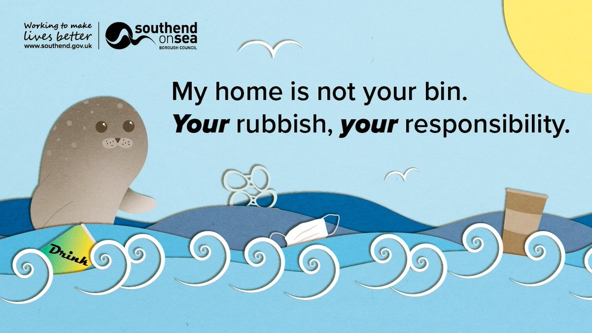 SouthendCityC's tweet photo. It's nice to be getting out and about again with friends and family, spending time at beach, park or other open space, but remember your rubbish is your responsibility. Bin it. 

Bin full? Tell us: https://t.co/08pWP4ACA5 https://t.co/kjB6XwB0Z6