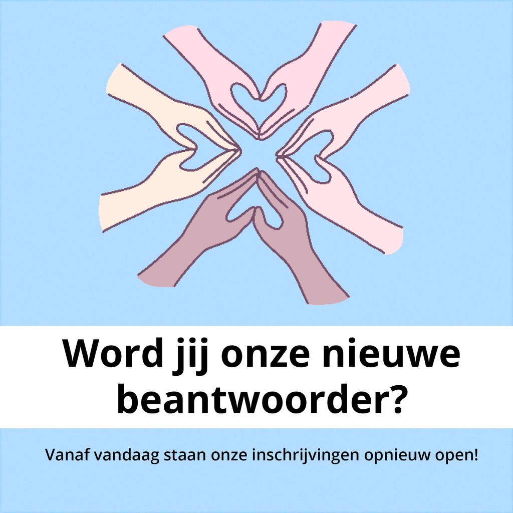 Goed nieuws! Vanaf heden staan de inschrijvingen om beantwoorder te worden aan de Zelfmoordlijn opnieuw open. Wil jij je steentje bijdragen? Neem dan zeker een kijkje op onze vrijwilligerspagina, en misschien tot snel!

Meer info en aanmelding: zelfmoord1813.be/steun-ons/vrij…