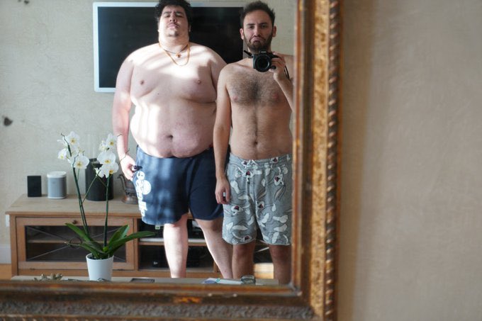 Greekgodx's tweet photo. I wish I could take a picture next to you In the Mirror in my new body.  We miss you. And thank you for helping me lose weight I’m much happier because of it. 🙏 https://t.co/xJexKska6Z